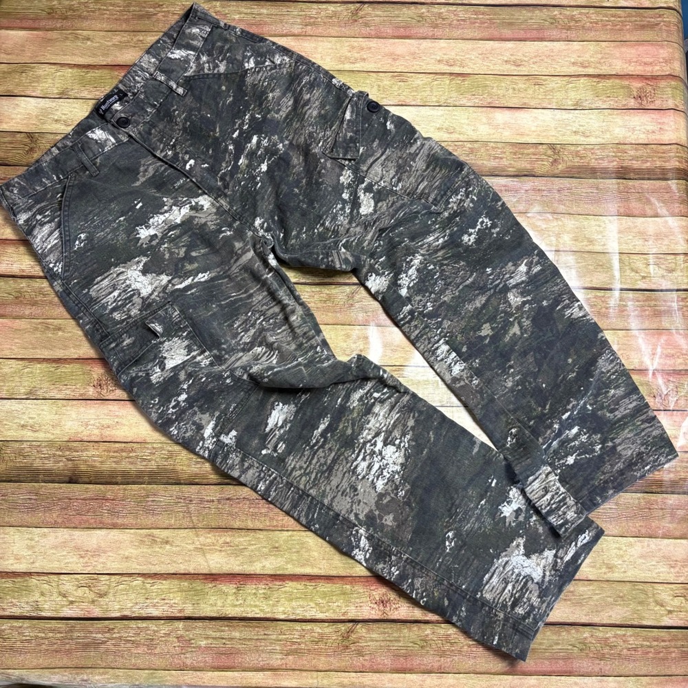 Huntworth Disruption Camo Cargo Pants Mens Large Hunting Tactical Outdoor 36x31